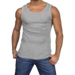 G. t. i. 1 débardeurs homme 100% coton marcel hommemaillot de corps - gris G. t. i. 1 débardeurs homme 100% coton marcel hommemaillot de corps - gris