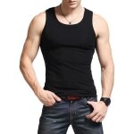 G. t. i. 1 débardeurs homme 100% coton marcel hommemaillot de corps - noir G. t. i. 1 débardeurs homme 100% coton marcel hommemaillot de corps - noir