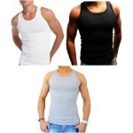G. t. i. 3 débardeurs homme 100% coton marcel hommemaillot de corps - multicolor G. t. i. 3 débardeurs homme 100% coton marcel hommemaillot de corps - multicolor