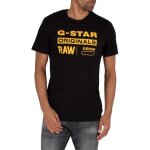 T - shirt - g - star - graphic 8 - noir - jersey compact - manches courtes