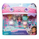 Gabby dollhouse - coffret 6 figurines + 5 accessoires - petits chatons - d�s 3 ans - gabby et la maison ...
