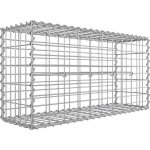 Gabion de pierres 100 x 50 x 30 cm parterre en acier galvanisé panier gabion clôture jardinière à gabion ... Gabion de pierres 100 x 50 x 30 cm parterre en acier galvanisé panier gabion clôture jardinière à gabion ...