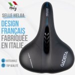 Selle de v�lo helga - gadista - confortable et fait main en italie - technologie brevet�e 3zone