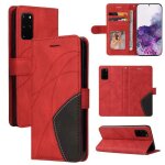 Galaxy s20 + housse en cuir flip cover antichoc portefeuille coque de protection pour samsung galaxy ...