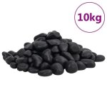 Galets polis 10 kg noir 2 - 5 cm
