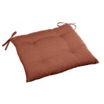 Galette de chaise carr�e 4 points korai terracotta 40x40x4cm en polyester - hesp�ride
