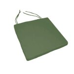 Galette de chaise ext�rieur imperm�able et d�houssable minorque vert olive 40x40 cm