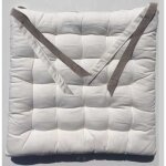 Galette de chaise �paisse et matelass�e valayans naturel 40x40 cm