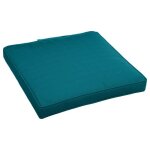Galette de chaise � scratch korai bleu canard 40x40x4cm en polyester - hesp�ride