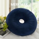 Galettes de chaise - merkmak - 40cm - ronde - mousse  mmoire de forme - housse amovible