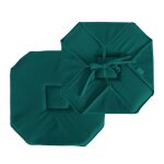 Galette de chaise - home maison - vert emeraude - 40x40 cm - 100% polyester - int�rieur