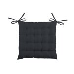 Galette de chaise 40x40 cm lovely casa - matelassage 16 points gris fonc�