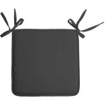 Galette de chaise unie aux multiples couleurs gris anthracite 38x38 cm