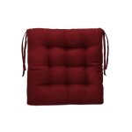 Galette de chaise - zemo - rouge - 40x40 cm - 75% coton - utilisation ext�rieure