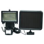 Galix spot solaire tr�s �clairant avec d�tecteur de pr�sence - 80 led - noir
