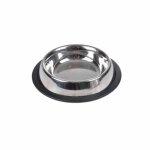 Gamelle antidrapante - paris prix - 21cm - inox - argent - pour chien et chat
