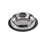 Gamelle antidérapante - paris prix - 24cm - inox - argent - pour chien et chat Gamelle antidérapante - paris prix - 24cm - inox - argent - pour chien et chat
