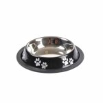 Gamelle antid�rapante chien & chat pattes 15cm noir
