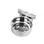 Gamelle pour chien - nobby - inox - fixation murale - gris