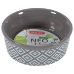 Gamelle en grès - zolux - 150 ml - gris - rond - résistante Gamelle en grès - zolux - 150 ml - gris - rond - résistante