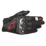 Gant alpinestars smx - 1 air v2 noir rouge fluo