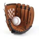 Gant de baseball pour enfants / jeunes / adultes gants de softball de sport en cuir pu main gauche marron ...