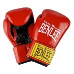Gants de boxe - benlee - fighter - cuir de vachette - 18 oz - rouge / noir
