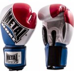 Gants de boxe bleu / blanc / rouge - metal boxe Gants de boxe bleu / blanc / rouge - metal boxe
