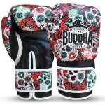 Gants de boxe - buddha fight wear - mexican - cuir synth�tique - rembourrage gs - 3 - rouge