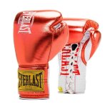 Gants de boxe everlast 1910 pro fight - rouge - 10 oz