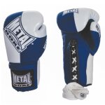 Gants de boxe pro metal boxe curtex - bleu - 12 oz