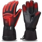 Gants chauffant - - batterie rechargeable - ski moto - noir