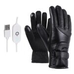 Gants chauffants électriques - type black - unisexe - Écran tactile - confortables - coupe vent Gants chauffants électriques - type black - unisexe - Écran tactile - confortables - coupe vent