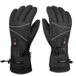 Gants chauffants �lectriques pour hommes et femmes - marque - mod�le - noir - imperm�able - respirant ...