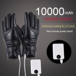 Gants chauffants �lectriques - momotou - noir - usb - �cran tactile - imperm�ables et coupe - vent