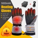 Gants chauffants pour femme et homme avec 5000mah rechargeables batterie