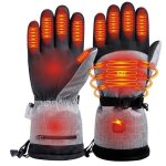 Gants chauffants pour homme et femme avec batterie rechargeable de 5000mah 3 tempratures rglables pour ...