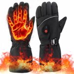 Gants chauffants pour homme femme - marque - mod�le - �cran tactile - cyclisme en plein air - noir