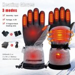 Gants chauffants - non spcifi - modle non spcifi - impermables - 3 modes de chauffage - mixte