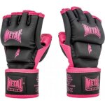 Gants de combat libre - mma noir et rose metal boxe taille - l