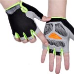 Gants cyclisme - mobigarlan - demi doigt - gel - rflchissant - homme - femme