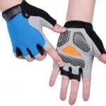 Gants cyclisme de vlo et demi doigt gant rflchissant gel bicyclette gants courts homme et femme pour ...