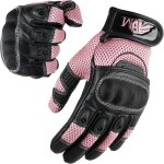 Gants femme moto scooter itouch homologu�s ce en cuir + logo motard gants souples tactiles & respirants ...
