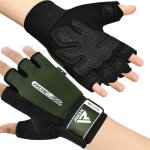 Gants de fitness respirant anti - drapant rdx - arme verte - soutien au poignet paume forte adhrence ...