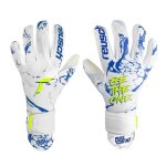 Gants de gardien enfant reusch pure contact silver - white / deep blue - taille 4