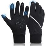 Gants dhiver chauds à ecran tactile noirs pour hommes femmes gants antidérapants coupe - vent gants pour ... Gants dhiver chauds à ecran tactile noirs pour hommes femmes gants antidérapants coupe - vent gants pour ...