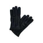 Gants - jack & jones - cuire - noir - s / m - compatible crans tactiles