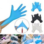 Gants jetables en nitrile - bleu - taille s - pour nettoyage et inspection - 100 units