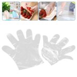 Gants jetables - omabeta - 300 pcs - plastique clair - scurit alimentaire - antidrapants