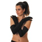 Gants longs 56 cm noir